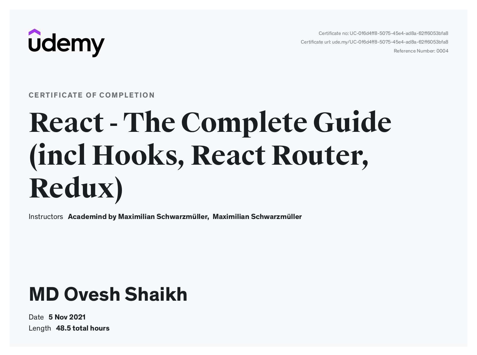 React – The Complete Guide