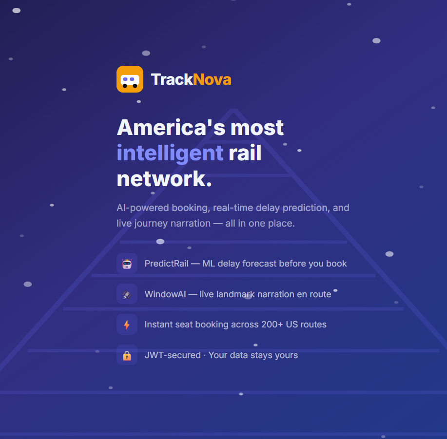 trackNova – Train Ticket Booking preview